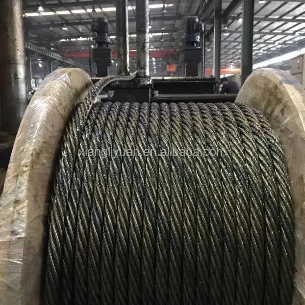 Factory Direct Custom 6x37 Lighting Suspension Steel Wire Rope With Cable Lugs And Loop