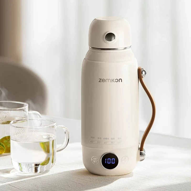 

Portable Electric Kettle Stainless Steel Inner Pot Large Capacity Travel Water Boiler Health Kettles with Temperature Display