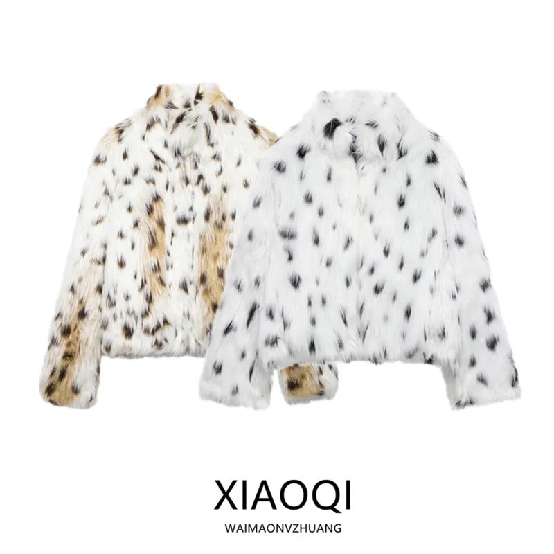 شتاء 2024 المرأة فضفاضة متعددة الاستخدامات طويلة Sve تأثير الفراء الاصطناعي Jaet Thiened ملابس خارجية طول منتظم قسط Quali