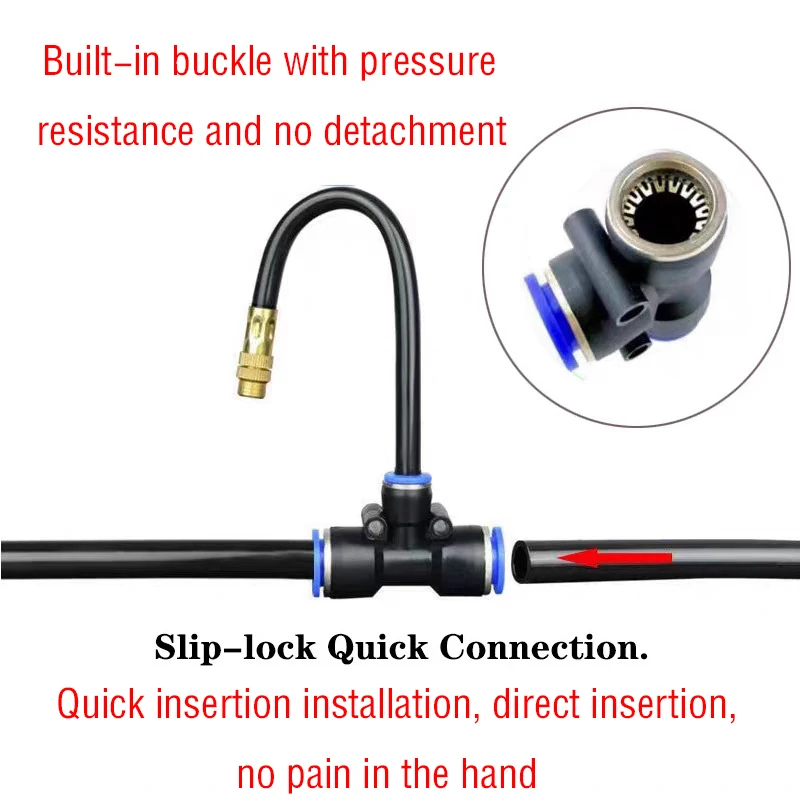 5-20M Universal Automatische Bewässerung Sprinkler Kit Rotierende Kupfer Düse Garten Balkon Zerstäubung Sprinkler Bewässerung Kits – Detail 6