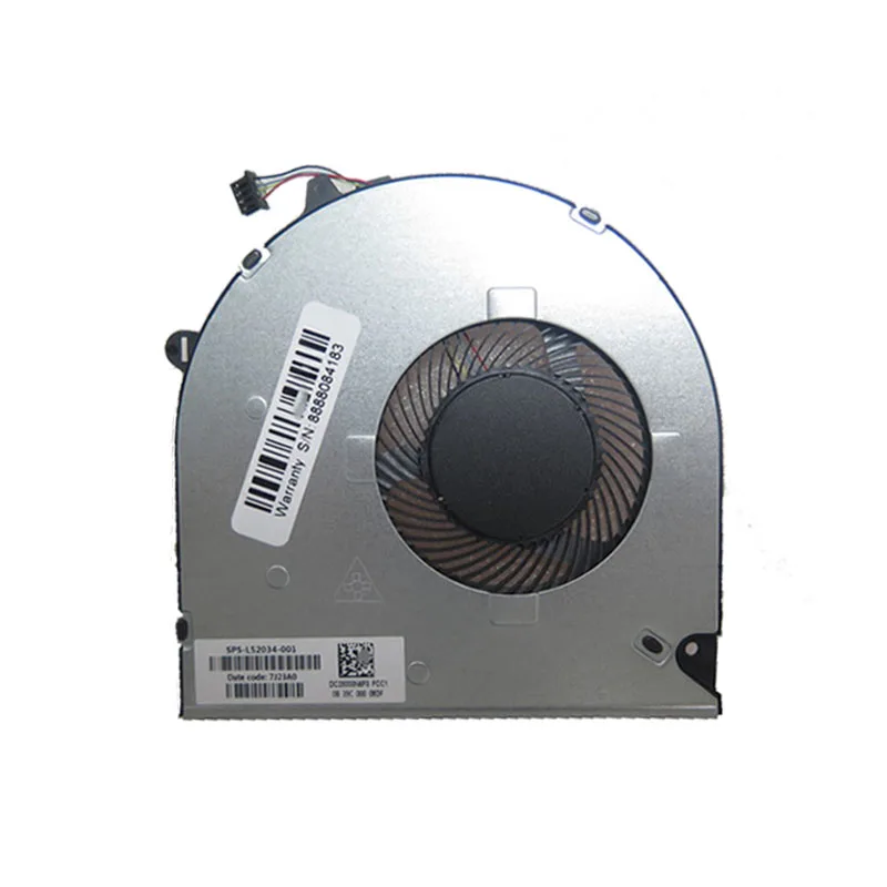 Laptop CPU FAN For HP 15-DW0000 15-DW0001LA 15-DW0002LA 15-DW0002LM L52034-001 DFS5K12114464N-FLG0 DC5V 0.5A