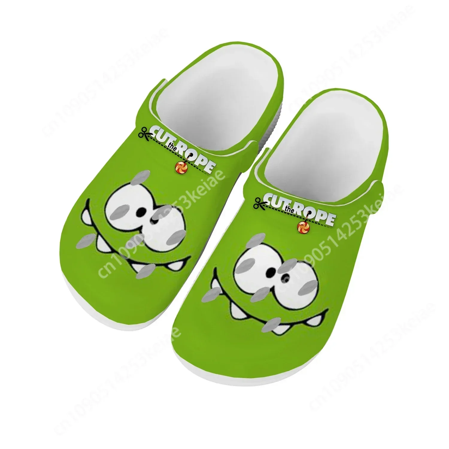 Cut The Rope Home Clogs Cartoon Game Mens Womens Teenager Fashion Custom Built Water Shoes Garden Beach Hole Slippers Sandals