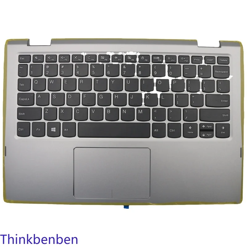 US English Keyboard Mineral Gray Upper Case Palmrest Shell Cover For Lenovo Ideapad Yoga 330 11 Flex 6 11IGM 5CB0Q81387