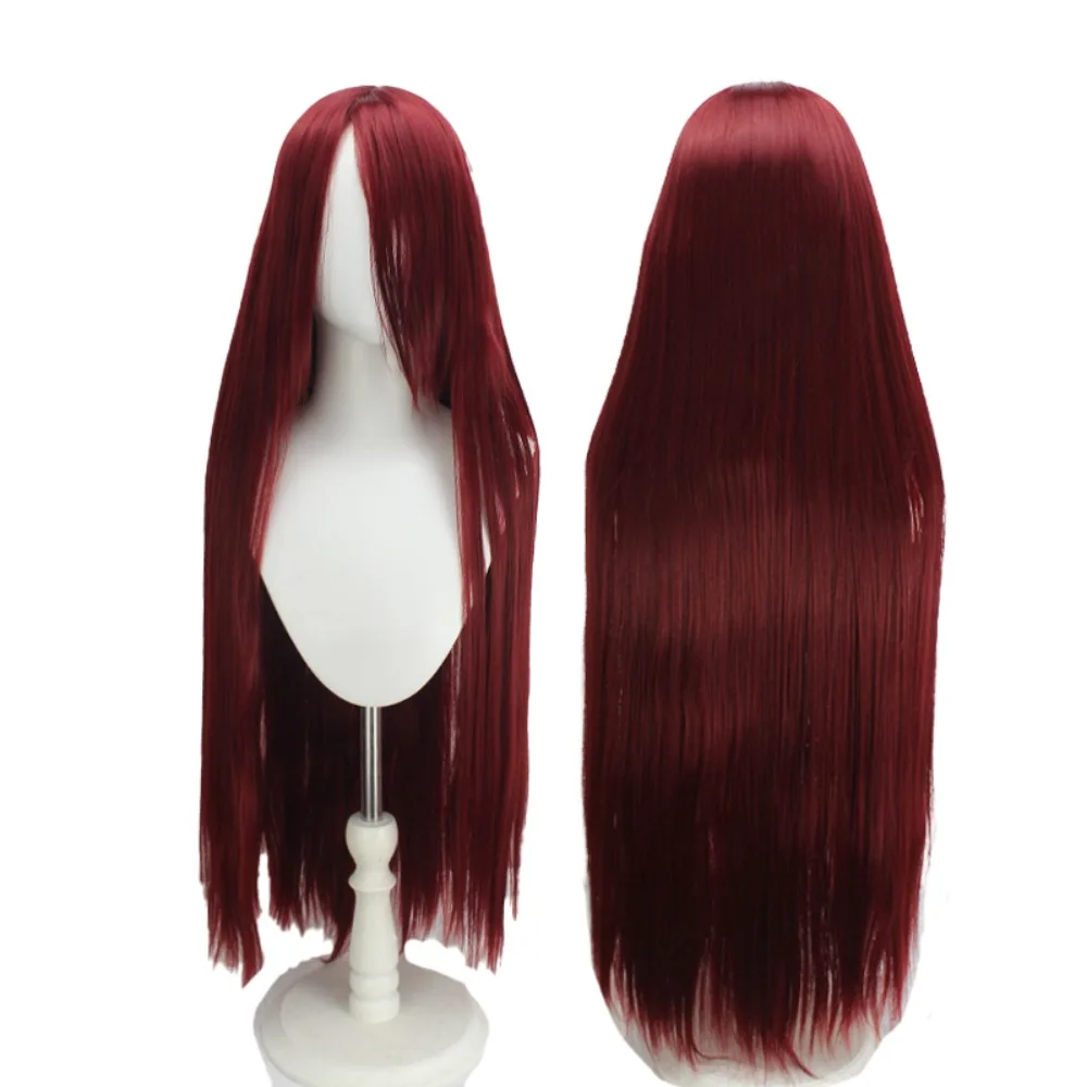 

Узумаки Кушина Косплей Парик Красные длинные прямые волосы с имитацией кожи головы