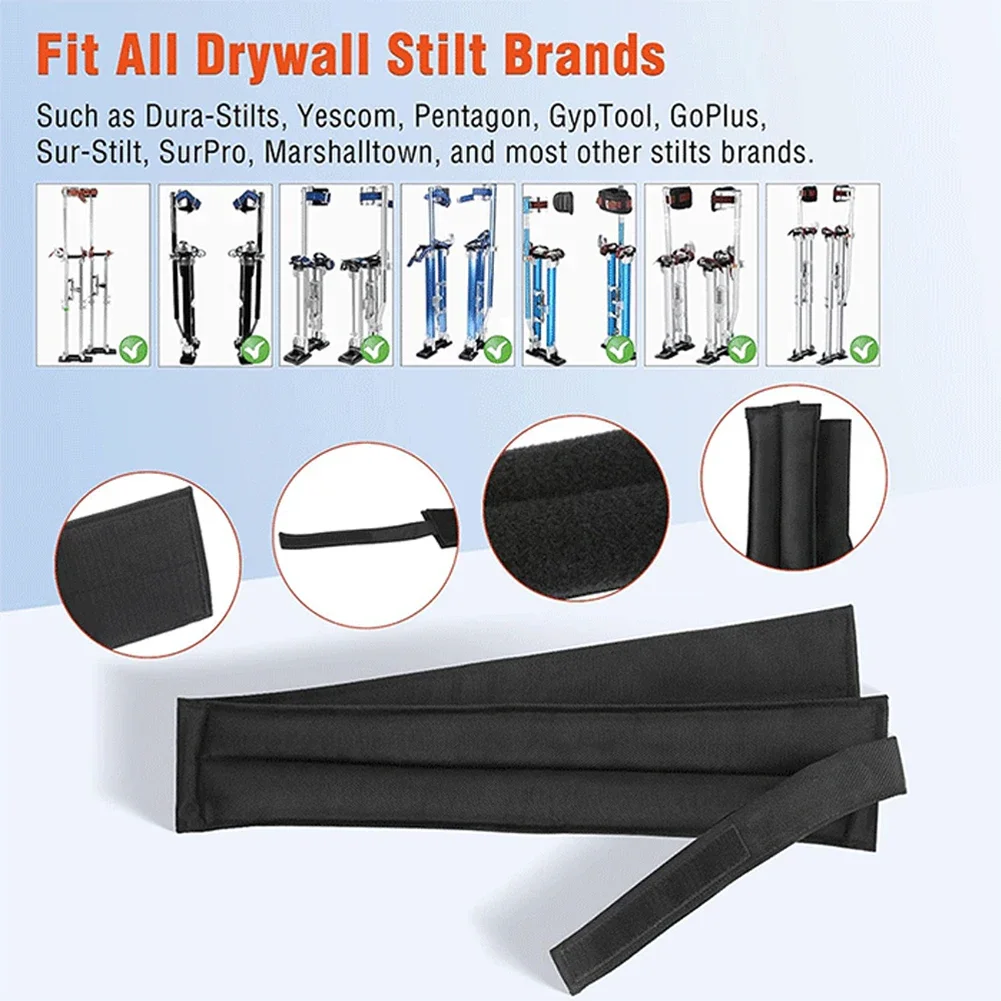 Imagem -04 - Correias Drywall Stilt Ajustáveis Correias de Nylon Resistentes a Rasgos Bandas de Pernas Melhoria Home Peças Confortáveis Pcs