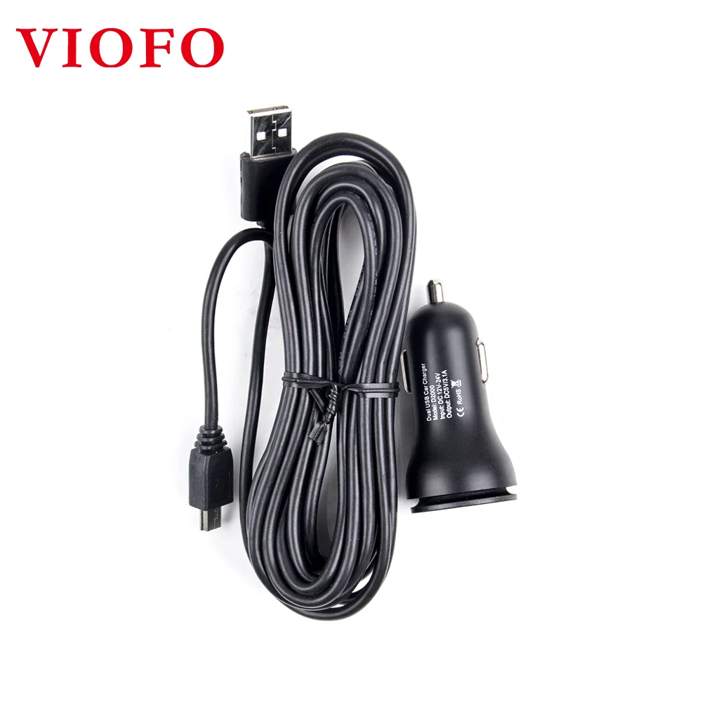 Viofo d2000 dual usb auto ladegerät für a119v3/a129 duo