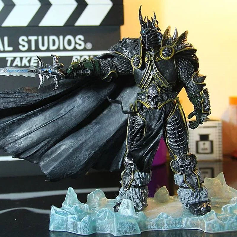 

WOW Character Fall Of The Lich King Arthas Action Figure World Of Warcraft Game Peripherals DC Lich King Illidan Anime Figures