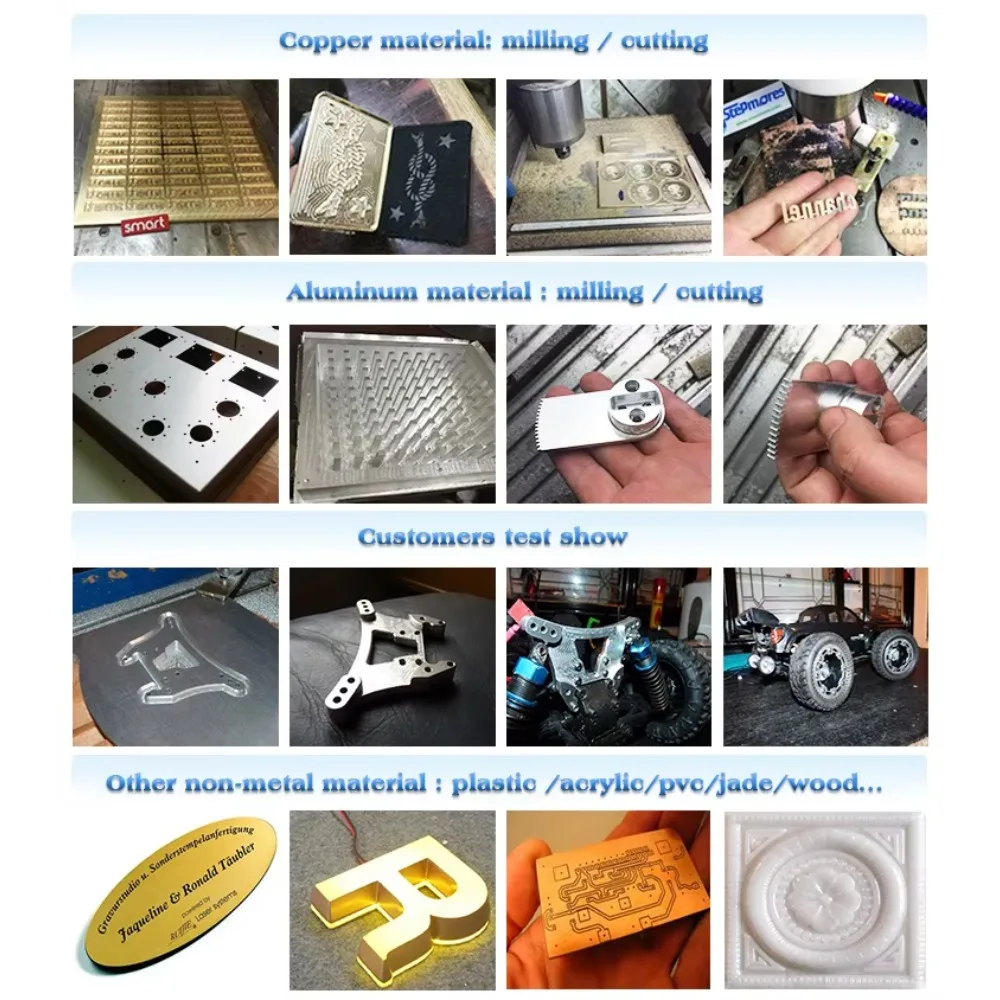 Cost-Effective Square Linear Rail Mini Desktop CNC Router - Small 3040 CNC Milling Machine for Wood