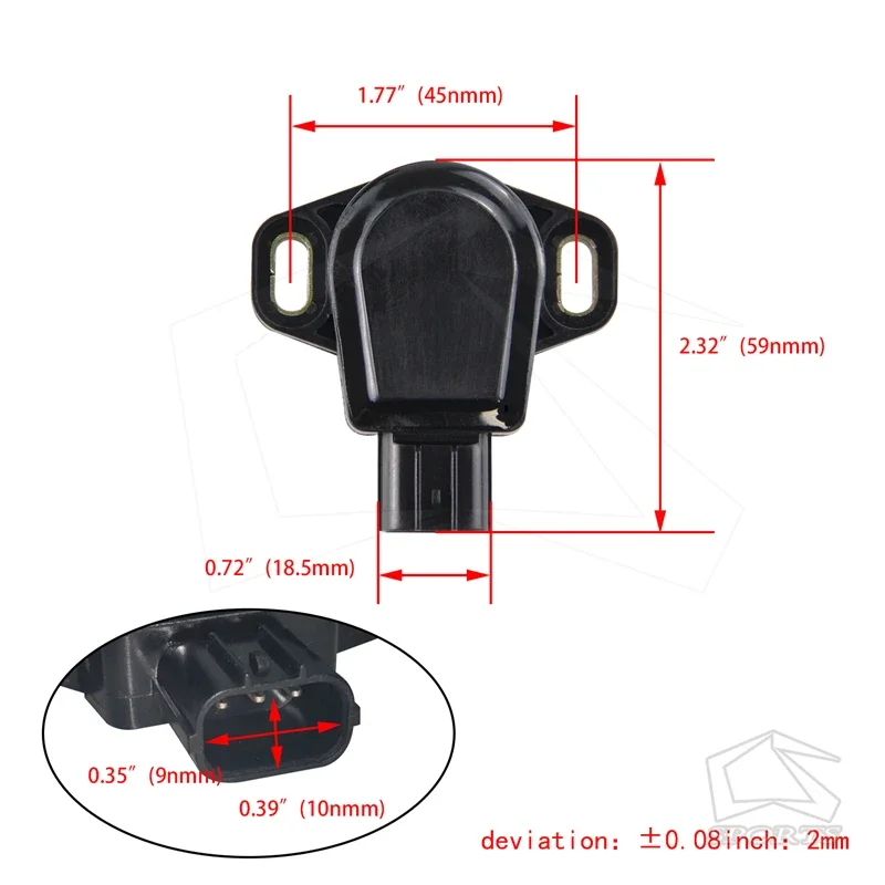 

Throttle Position Sensor With Gasket & Bolts for Honda Civic K20 K20A K20A2 K20A3 Integra RSX DC5 Type-S 02-06 K20A4 K20A6 K20Z3