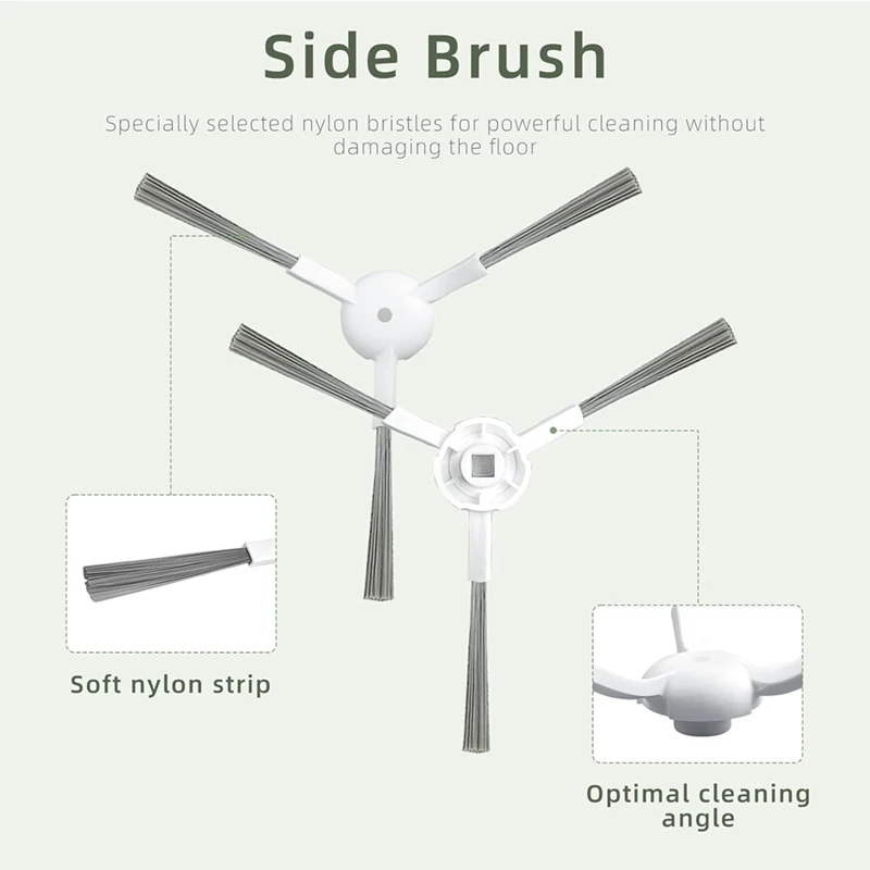 مكنسة كهربائية روبوت مع فرشاة جانبية رئيسية ، فلتر Hepa ، قماش ممسحة ، أكياس غبار ، ملحقات لدريم L10s ألترا ، L10 ألترا