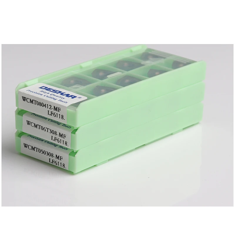 DESKAR WCMX030208 WCMX040208 WCMT050308 WCMT06T308 WCMT080412 MF LF6118 Carbide Inserts U Drill Bit for Stainless STEEL