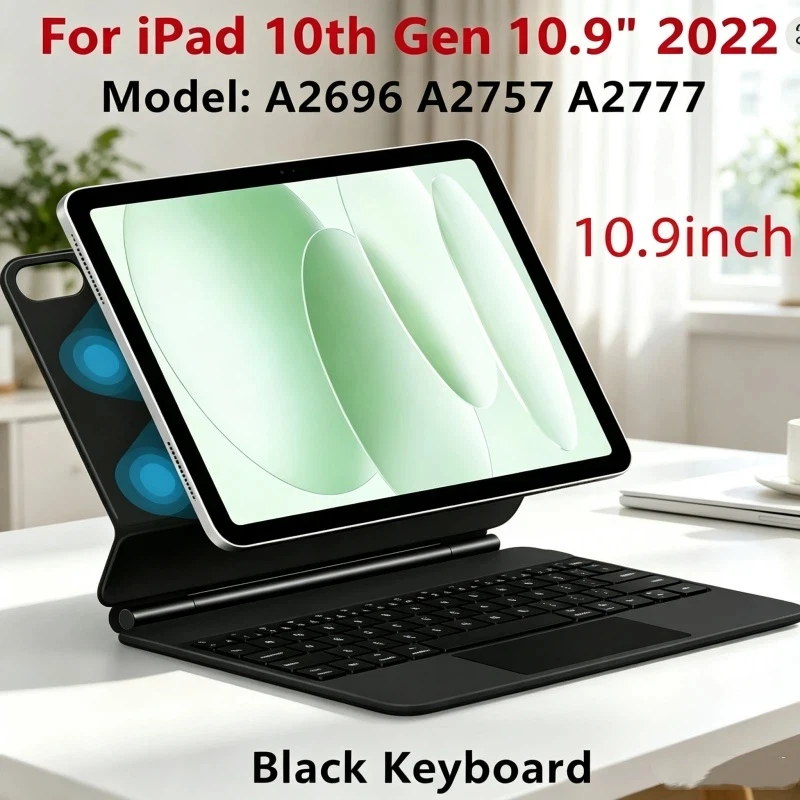 One-Piece Magnetic Keyboard for iPad 10th Gen 10.9