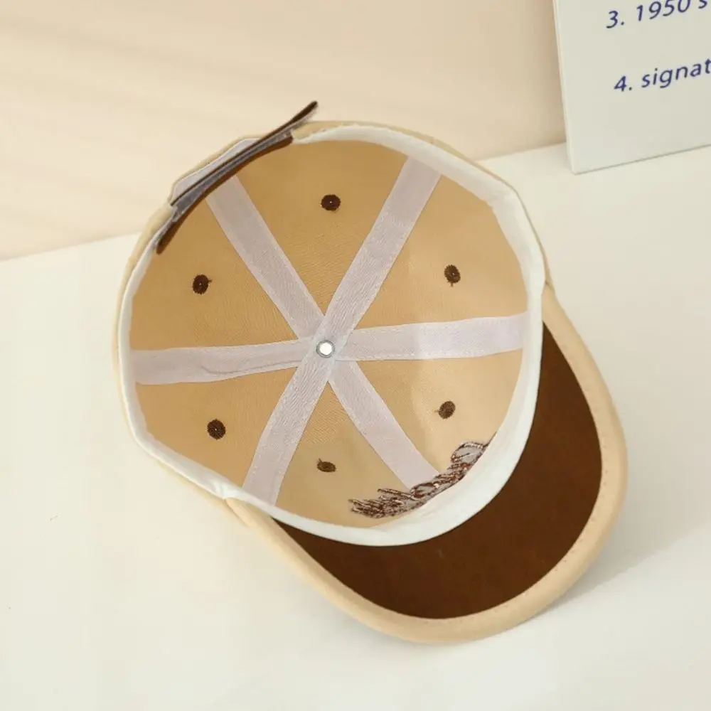 

Cute Corduroy Baby Baseball Cap Adjustable Bear Ear Peaked Caps Children Hat Autumn Winter