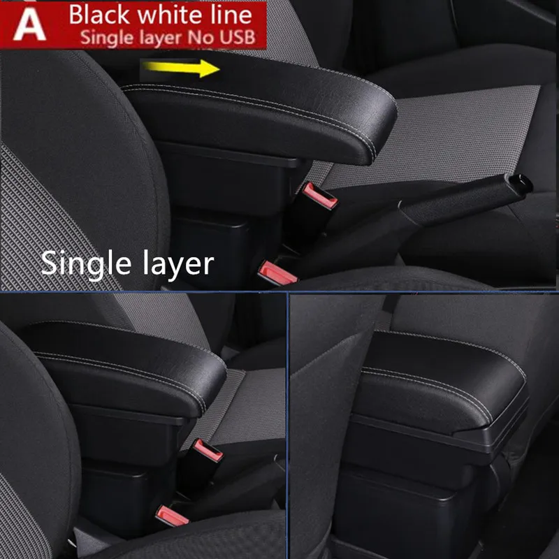 Boîte de rangement pour accoudoir de voiture Volkswagen Polo, rénovation dédiée, pièces de rénovation, accessoires de voiture, VW Polo 2019-2024