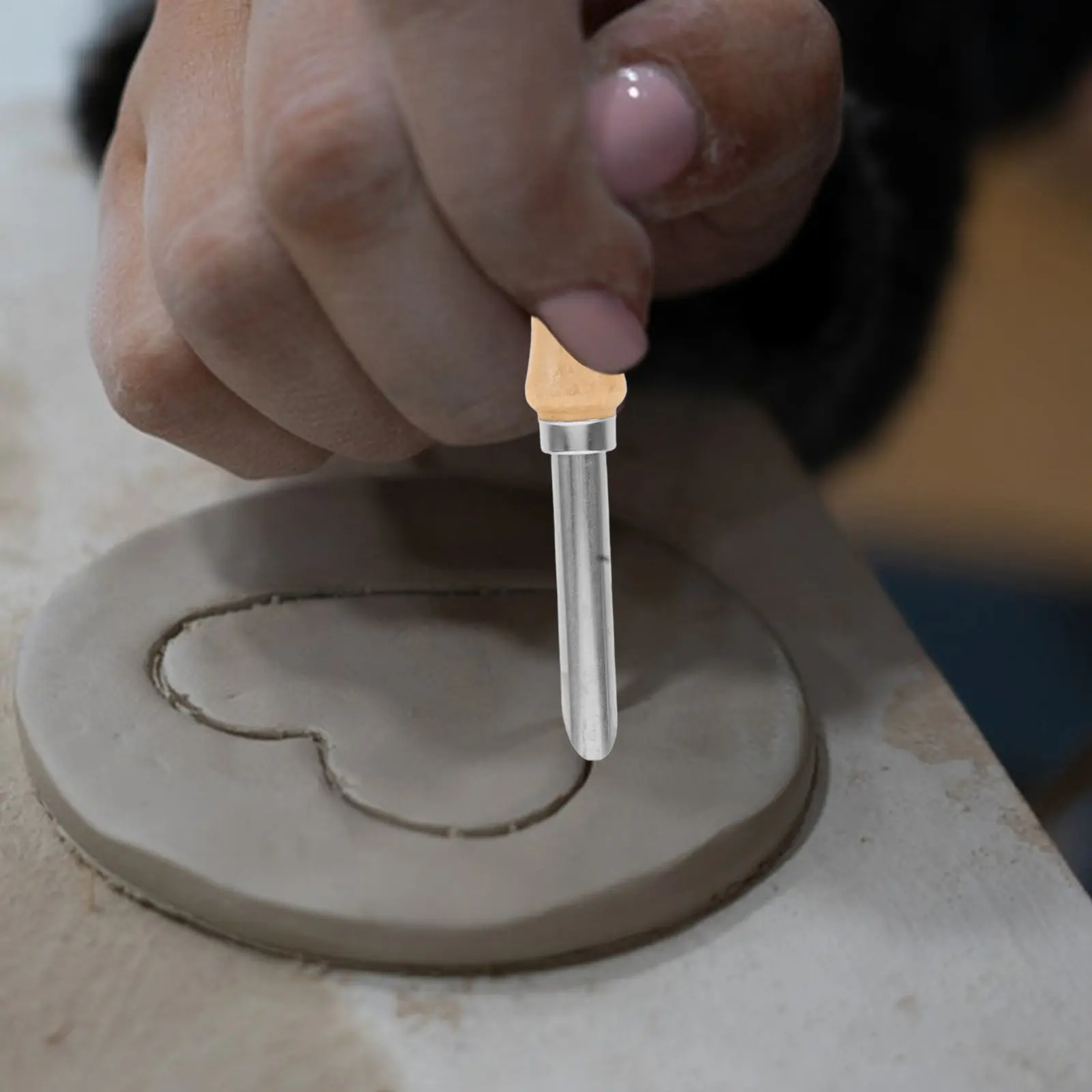 

Набор из 4 керамических инструментов для вырезания отверстий, точные круглые резцы для скульптуры, резьбы, обрезки и детализации полимерных изделий