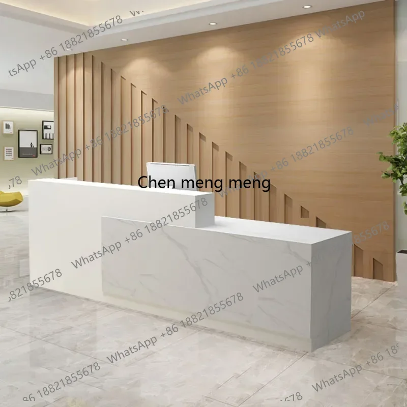 

European Front Reception Desk Podium Restaurant Tables Register Standing Office Shop Counter Luxury Bureau Postmodern Furniture