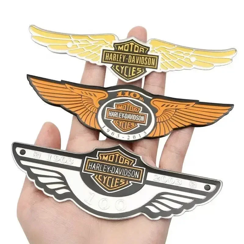 Aluminum Alloy Decorative Motorcycle Scratch Stickers Skull Sportster Badge For Harley Davidson Motorcycle Styling Accessories view 2