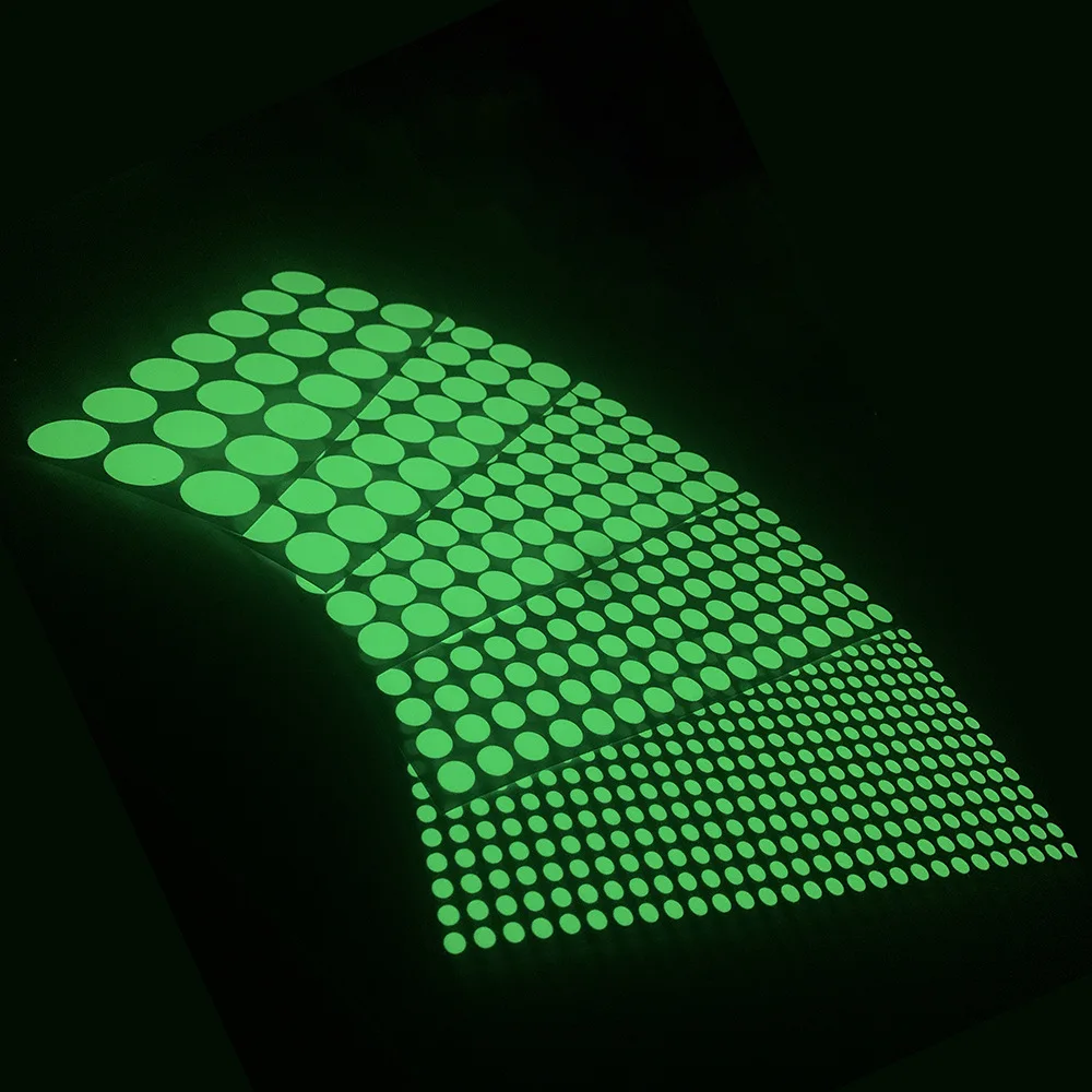 Circular Luminous Dots Glow Wall Sticker Fluorescent Home Kid'S Room Diy Self-Adhesive Decorative Glow In The Dark Decals  Chris