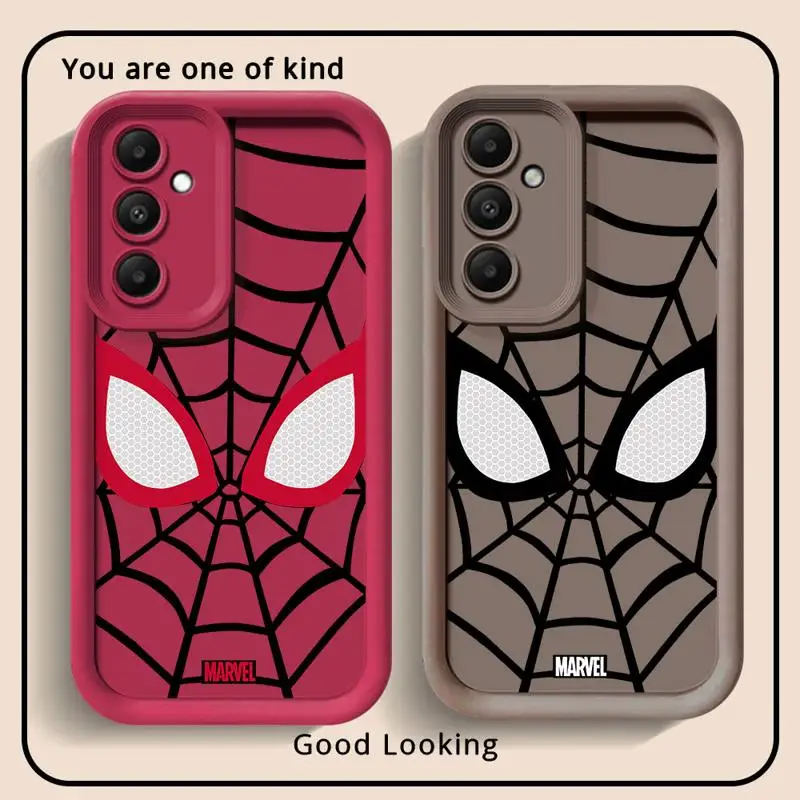 phone cases for Samsung Galaxy A55 A34 A25 A12 A35 A23 A24 A14 A54 A13 Angel Eye Ladder funda Cover Marvel Cool Spider-Man Eyes image 5