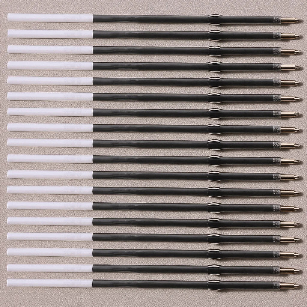 

100Pcs Ink Refills for Ballpoint Pens Press Type Black Gel Pen Replacement Smooth Writing Office School Supplies