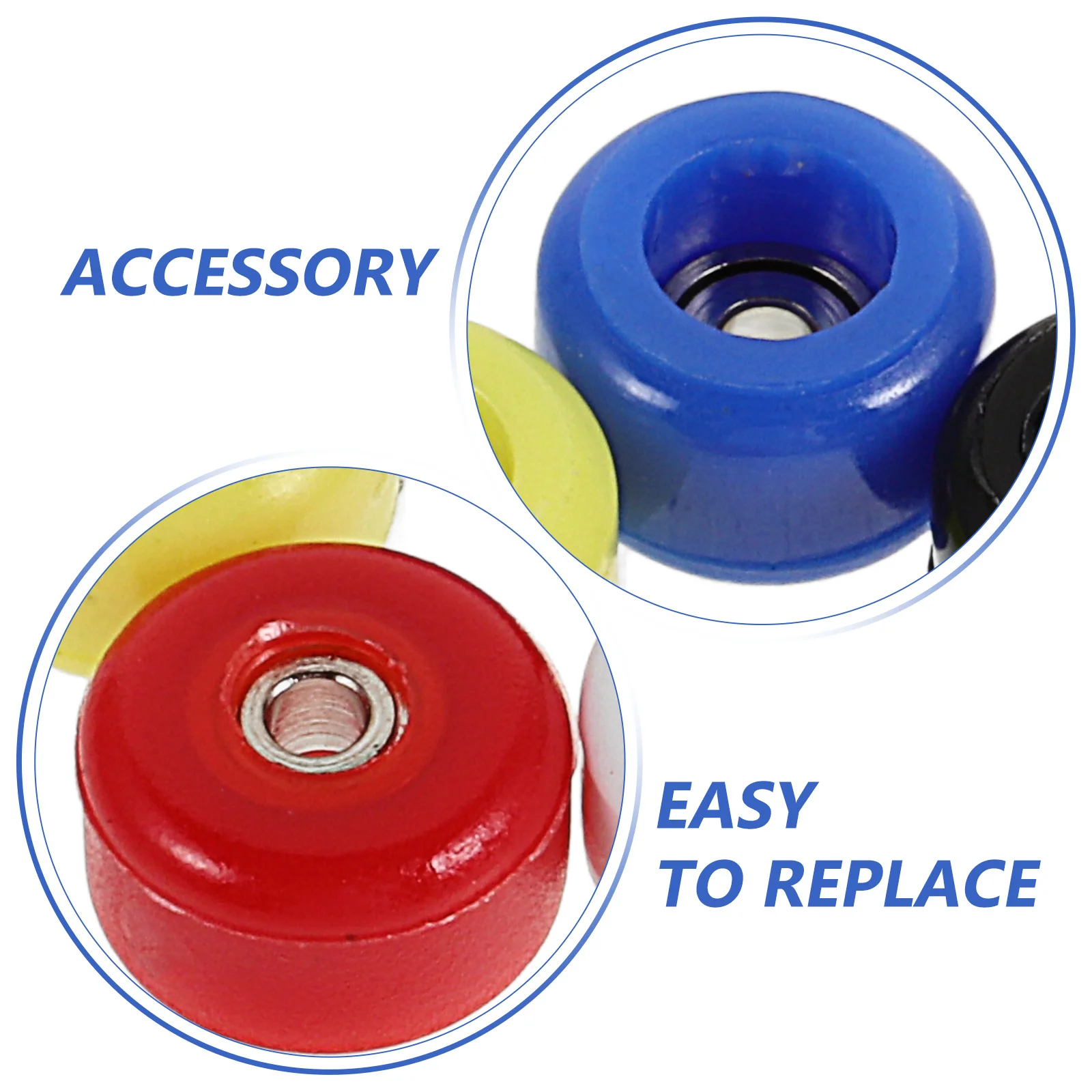 5Pcs Griffbrett Räder Lager Mini Skateboard Highspeed Leistung Glatte Rotation Griffbrett Ersatzteile