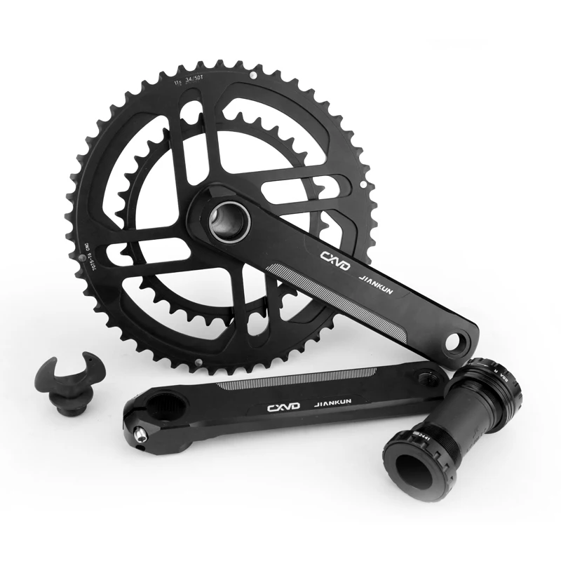 Integrated 22S 24S Bike Parts Road Bike Crank Set Chain Ring Bicycle Crank & Chainwheel Crankset Bicycle Crank with BB