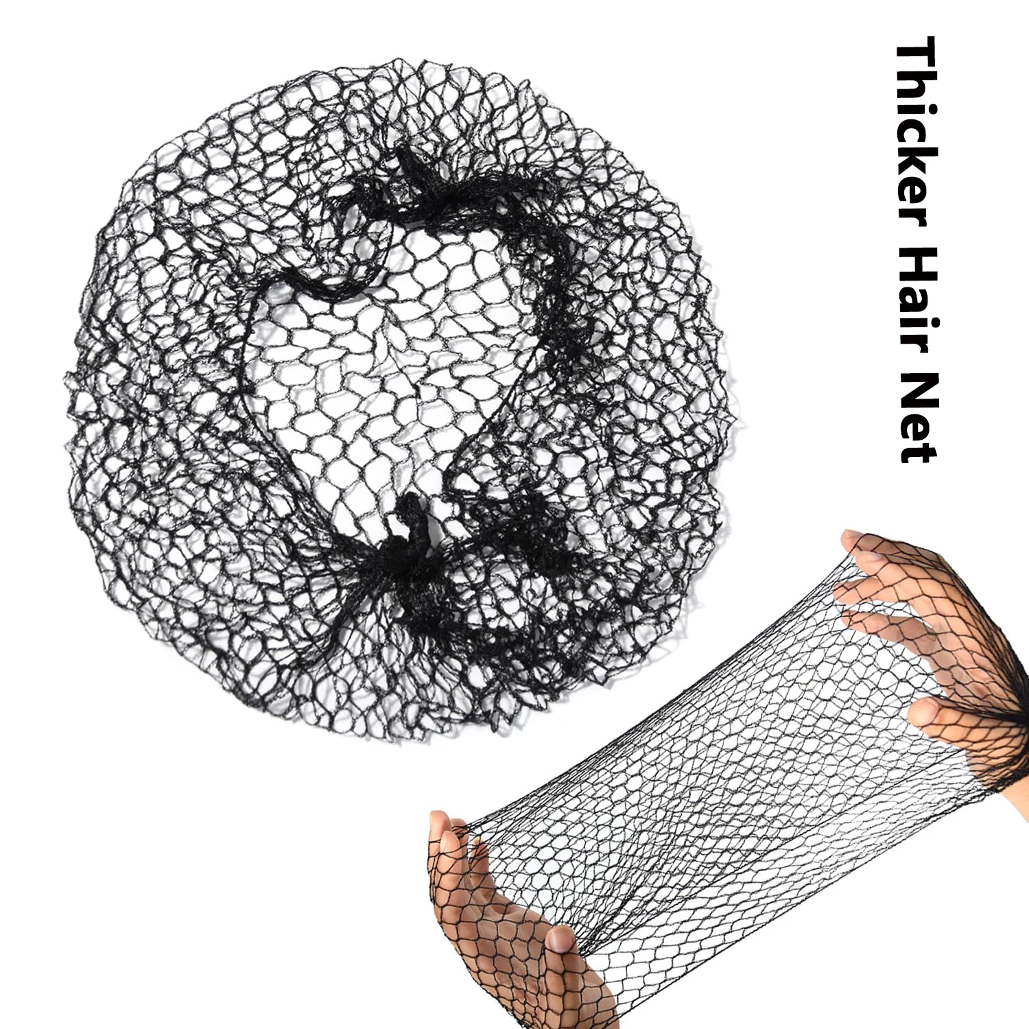 Thicker Mesh Caps Hairnet Nylon Hairnets Invisible Soft Elastic Lines Hair Net Hair Bun Making Ballet Dancer Food Service