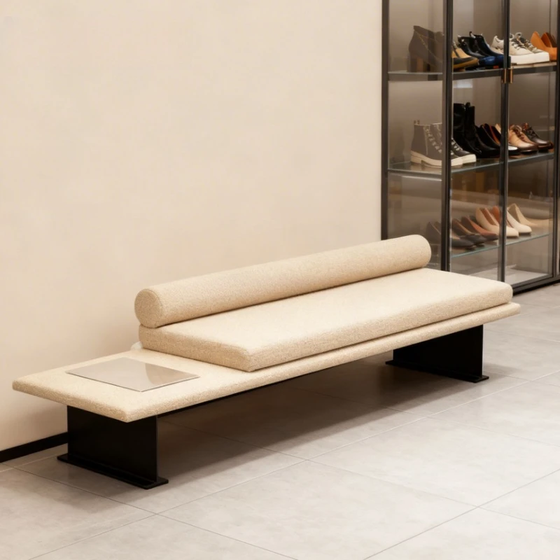 Modern minimalist shoe changing stool home bedroom bedside cloakroom bench
