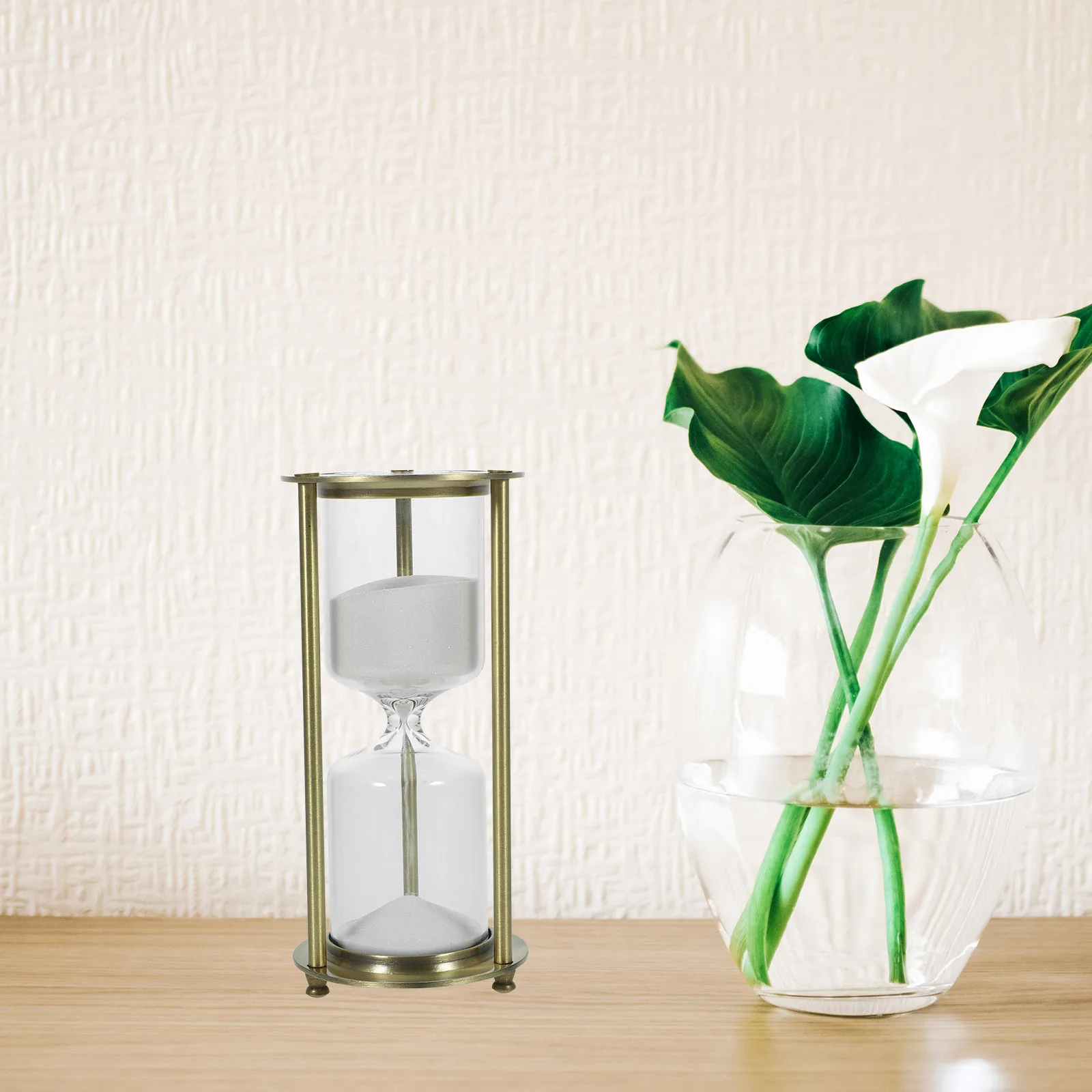 

15 Minute Retro Vintage Ornament Decorative Hourglass For Home Room Decor Desktop Tabletop Use Household Timer Gift Accessory