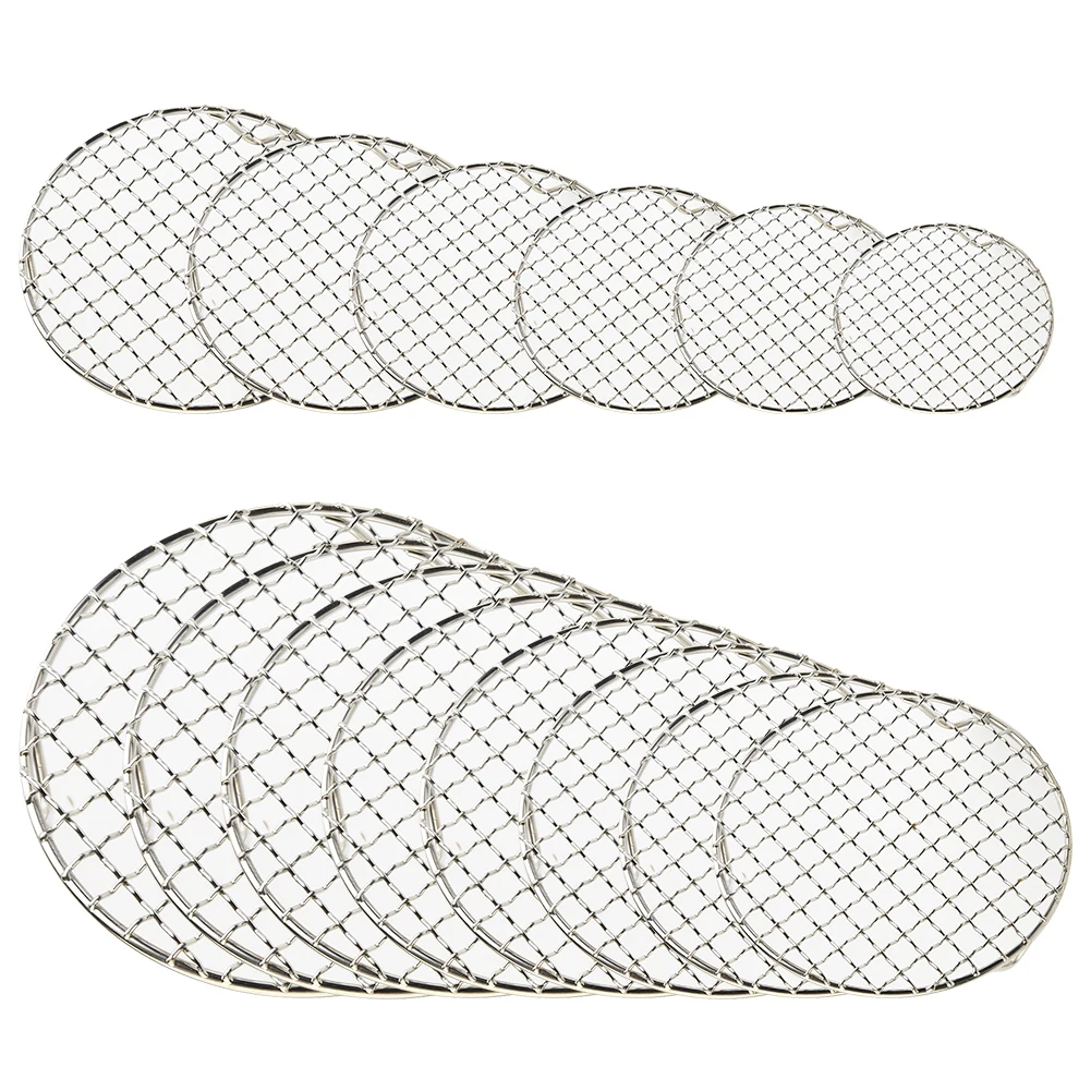 13-35mm Stainless Steel Round Bbq Net With Foot Cooling Rack For Barbecue Grilling Pizza Baking Cakes