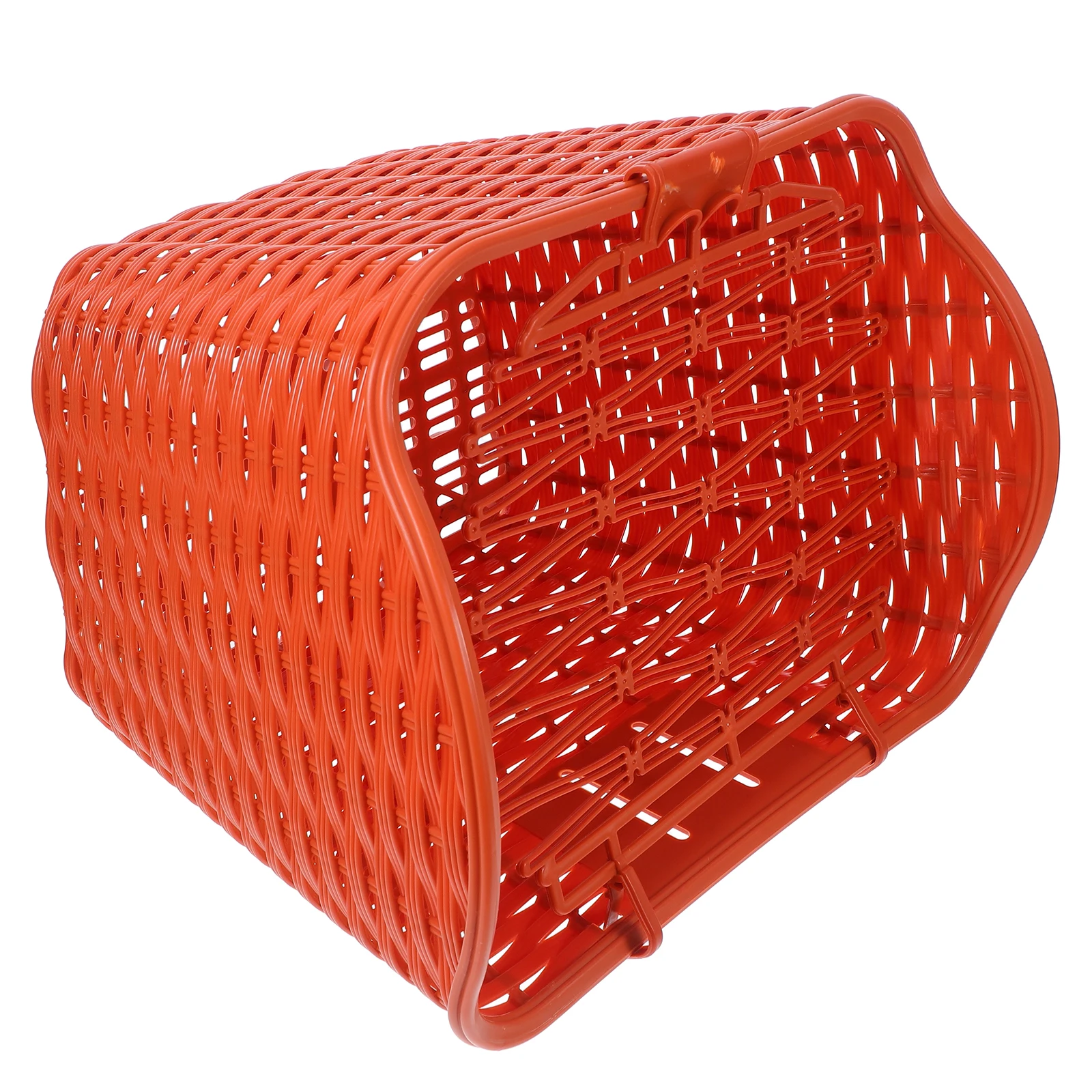 

【Large Capacity Electric Bike Basket】Durable Plastic Waterproof Storage Basket For Scooter Tricycle Front Handlebar Detachable