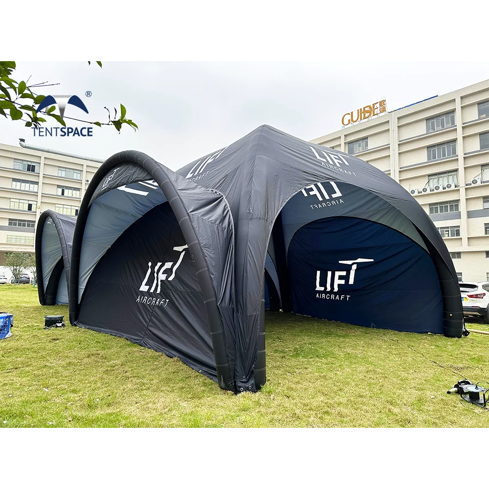 Custom China Inflatable Tents Manufacturers Air Sealed Inflatable Folding Tent Heat-transfer Printing Air Tight Inflatable Tent