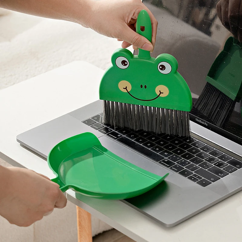 Small Broom Dustpan Set Household Desk Cleaning Desk Cleaning Garbage Shovel Pet Children Mini Broom Broom