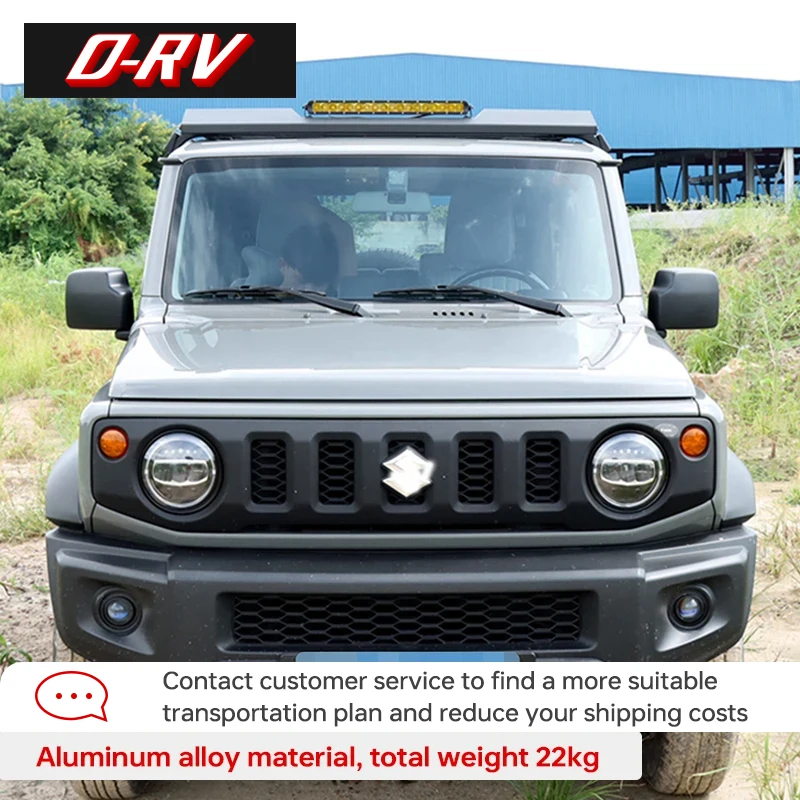 Car Luggage rack with spotlights Roof Rack Box Luggage Shelf For Suzuki Jimny 2019 2023 JB64 JB74W Carrier Accessories Exterior