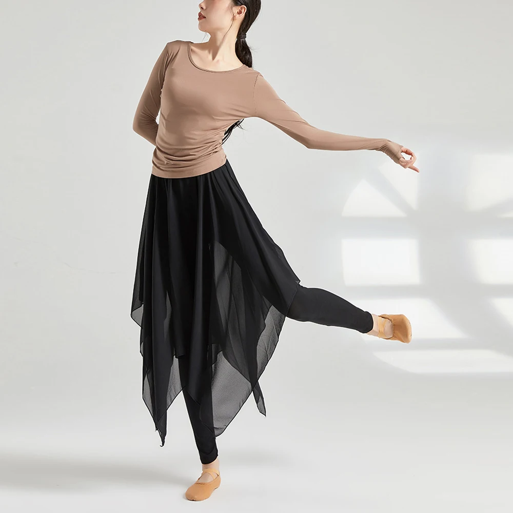 

Gym Yoga Dance T Shirt Black White Red Pink Blue Sporty Elastic Top Women Clothing O Neck Long Sleeve Slim Shirts Tees Clothes