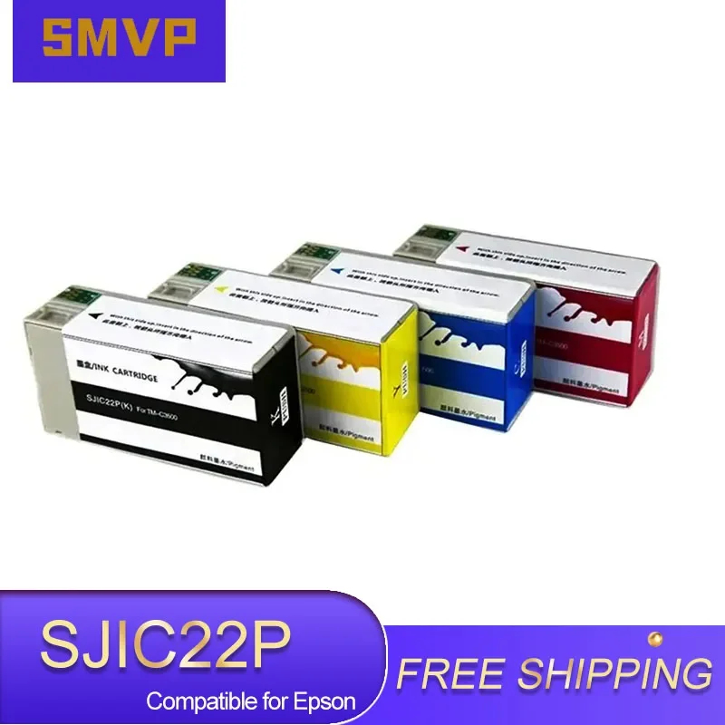 SJIC22P SJIC22 Premium Color Compatible Inkjet Ink Cartridge for Epson TM-C3500 C3500 Printer