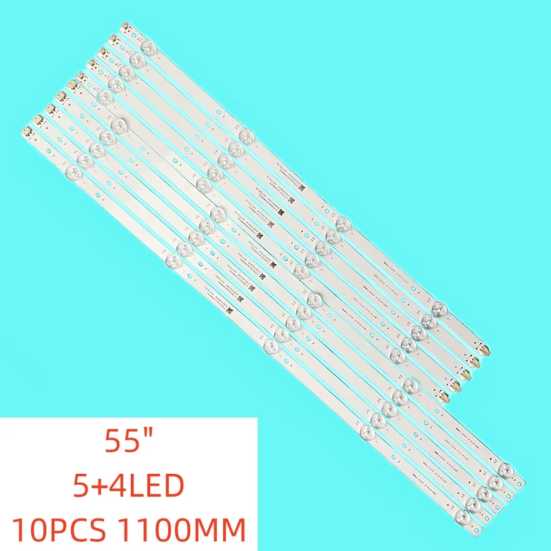 

10PCS/SET 5+4lamp New LED Backlight for LG 55UN70006LA INSIGNIA NS-55DF710NA21 NS-55DF710NA19 LB55135 V0_00 V1 LBM550M0501-PJ-4