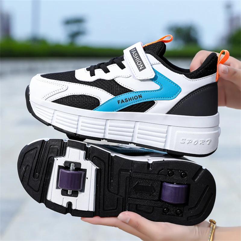 

Детские роликовые коньки на липучке, удобная фиксация, не падает при скольжении.