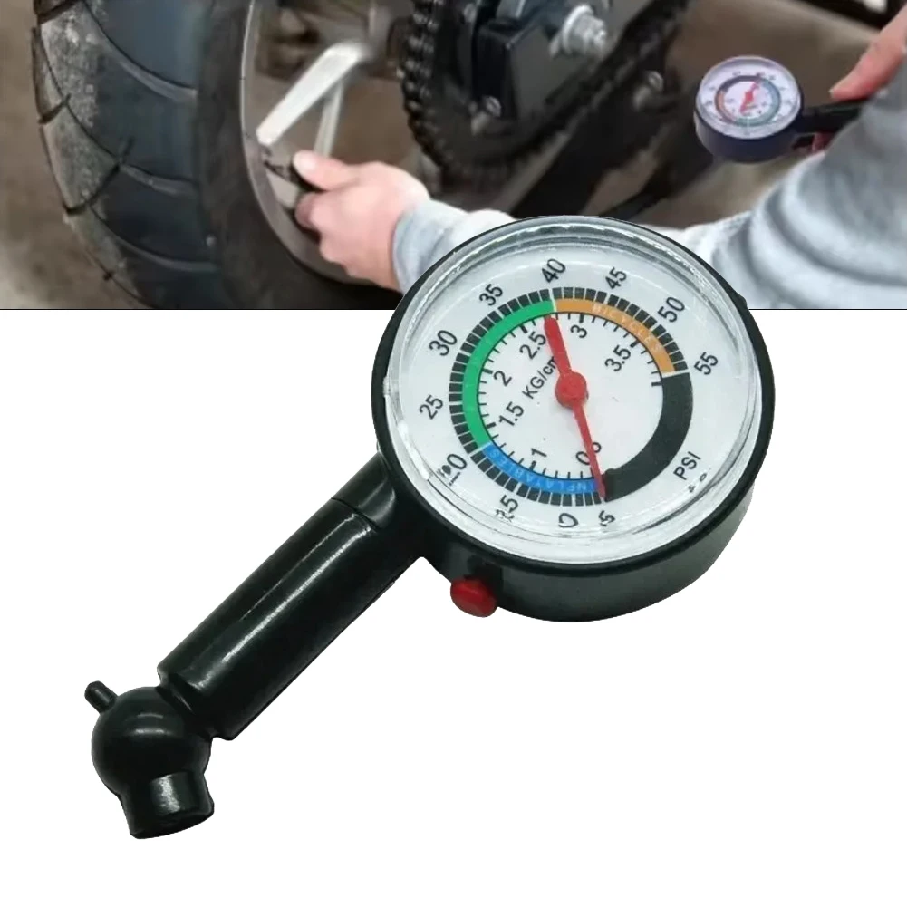 Car Tire Pressure Gauge with Deflation Pointer for Accurate Auto Tire Inflation Pressure Measurement and Long Lasting Durability