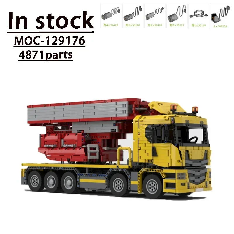 

MOC- 129176 Городской высокоскоростной мост R 770, модель блока для сборки моста, • 4871, детали, детский подарок на день рождения, игрушка