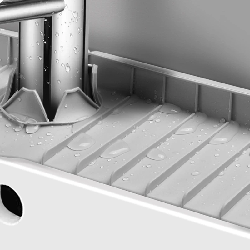 Bateria kuchenna silikonowa mata odpływowa umywalka odporna na rozpryski osłona do drenażu, szybka mata susząca osłona blatu