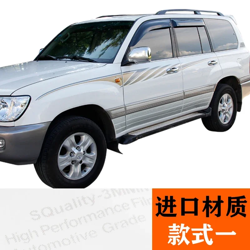 

2pcs New Custom SUV Car Sticker Vinyl Body Decorative Decal Accessories FOR Toyota Land Cruiser 1998-2007