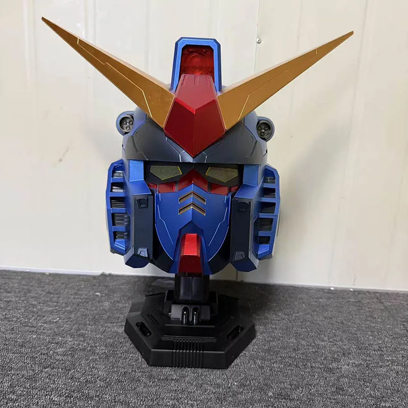 

New Blue Yuan Zu Mobile Suit Helmet Wearable Luminous Helmet Action Figures Model Decorative Collectible Surprise Gift