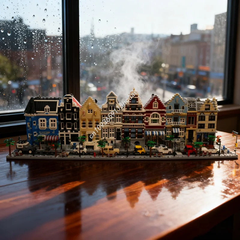 

8012 шт. MOC модульная уличная сторона в комплекте модульная модель здания рождественские подарки блоки творческая идея кирпич детская игрушка на день рождения