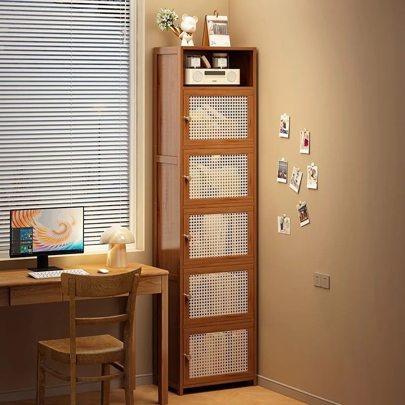 

Bookshelf Floor-to-ceiling shelf Household bookcase Multi-layer study with door dustproof easy assembly Integrated wall locker