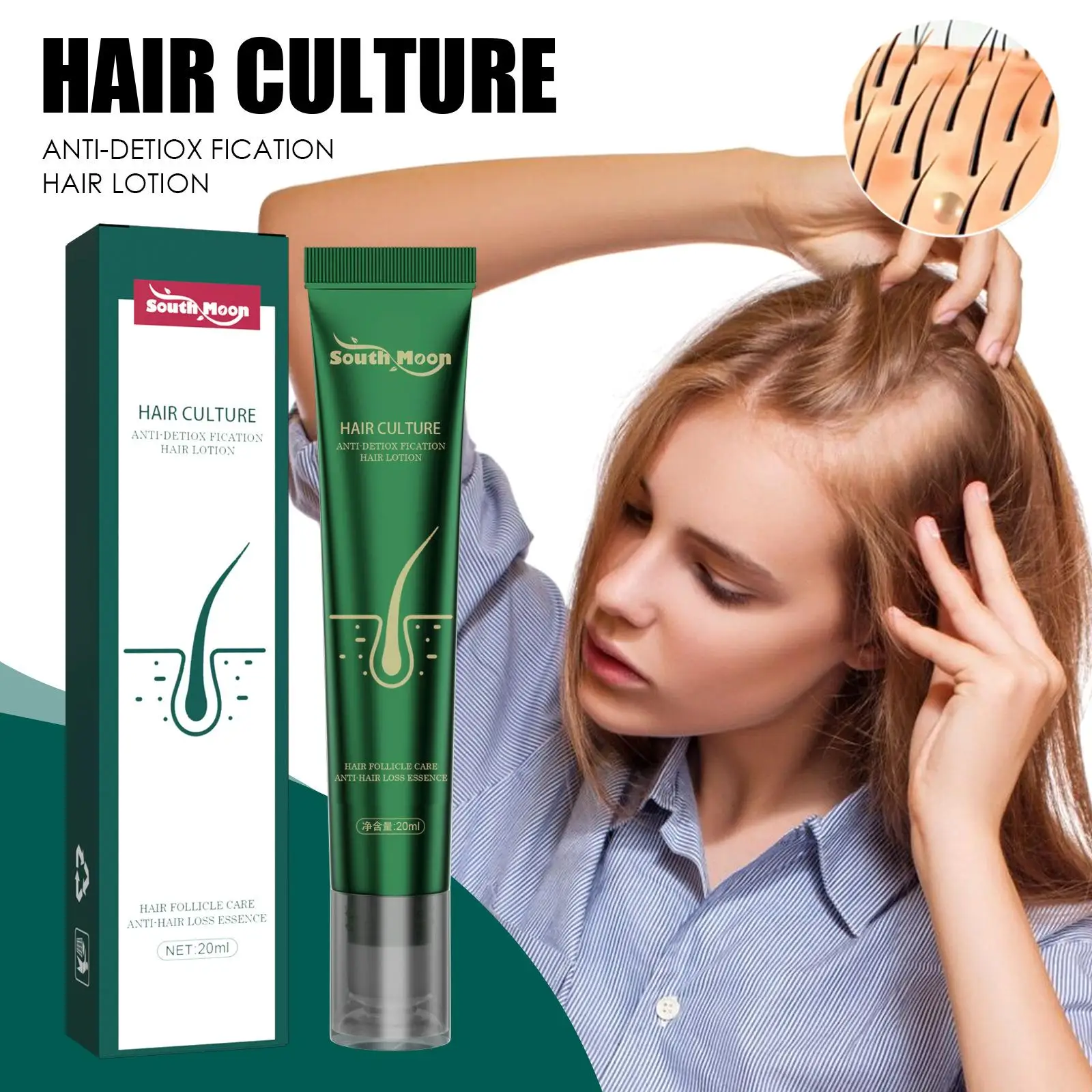 10pcs Biotin Fast Oil Hair Regrowth Serum Cream Hair Thinning Treatment Liquid Anti-Hair Loss Products For Women Men