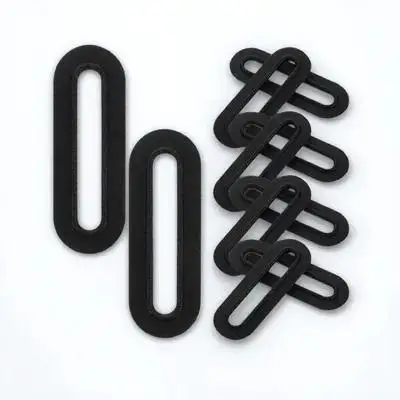 20 قطعة فتحة العملة البلاستيك البيضاوي مشبك DIY بها بنفسك عملة الإدراج ل بيع الحرف نظام غطاء آلية قوس مشقوق