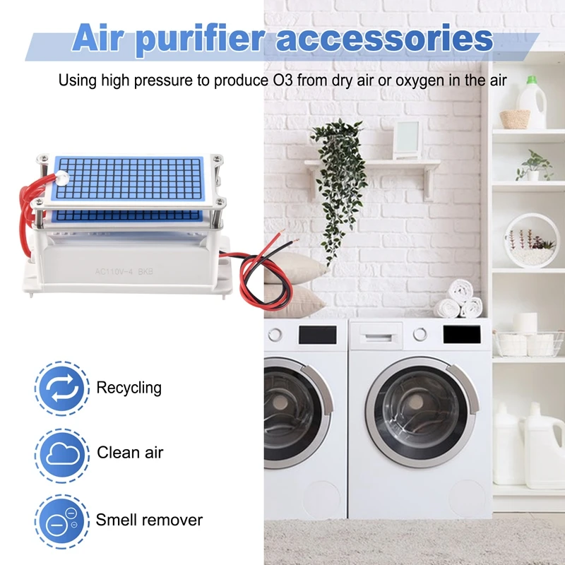 مولد أوزون 110 فولت 60 جرام/ساعة مولد لتنقية الهواء المحمول منقي هواء مولد الأوزون آلة مولد الأوزون المنزلي O3