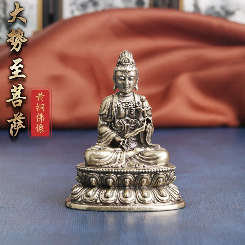 

Pure brass Mahasthamaprapta to Bodhisattva Mahasa worships gods and antiques