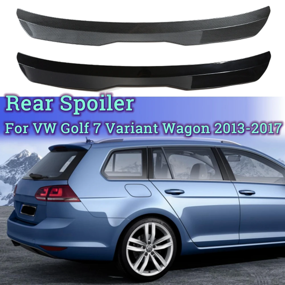 Rear Roof Lip Spoiler Window Spoiler Gloss Black ABS Plastic Hatchback Car Rear Trunk Wing For VW Golf 7 Variant Wagon 2013-2017